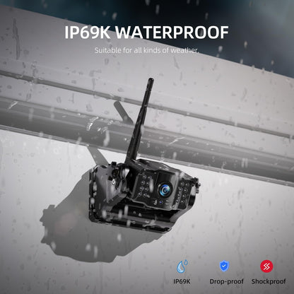 Cámara de visión trasera inalámbrica magnética eRapta con monitor de 7 pulgadas para coche, camión, caravana, remolque, enganche, quinta rueda, con impermeabilidad IP69 ACT702