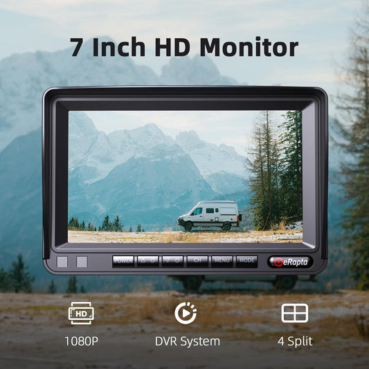 (Work with Y0202 only) Reversing Wired System with 7-Inch 720P HD Display