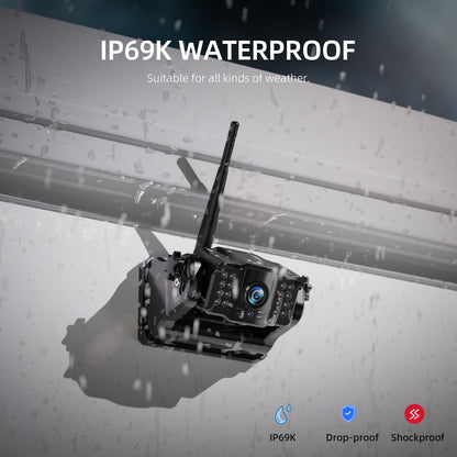 eRapta Wireless Backup Camera Magnetic: 5” Portable, 1-Min Install-Free Trailer Backup Camera with FHD1080P, Infrared Night Vision, 150° Wide-Angle View for Trailer/RV/Truck/Car/Tractor ACT501