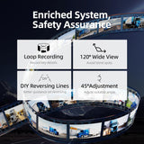 eRapta Wireless RV Backup Camera System, 1080P 5'' Monitor with 1 Rear Camera, IR Night Vision, Recording, Wide Angle View, IP69K Waterproof, Compatible with Furrion Pre-Wired RV Truck Trailer AY5