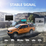 eRapta Wireless Backup Camera 7 Inch Rear View Monitor Kit HD 1080P Easy Installation 2 Channels Waterproof Night Vision Reverse Cam for Camper Van Truck Trailer AWT7