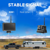 Upgraded Battery Wireless Backup Camera System Kit