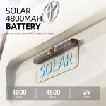 eRapta Solar Wireless Backup Camera with 4800mAh Battery, 3 Mins DIY Install, 7" 1080P Monitor, IR Night Vision IP69K Waterproof Rear View License Plate Reverse Cam for Cars Trucks Trailers RV A1TYZX7