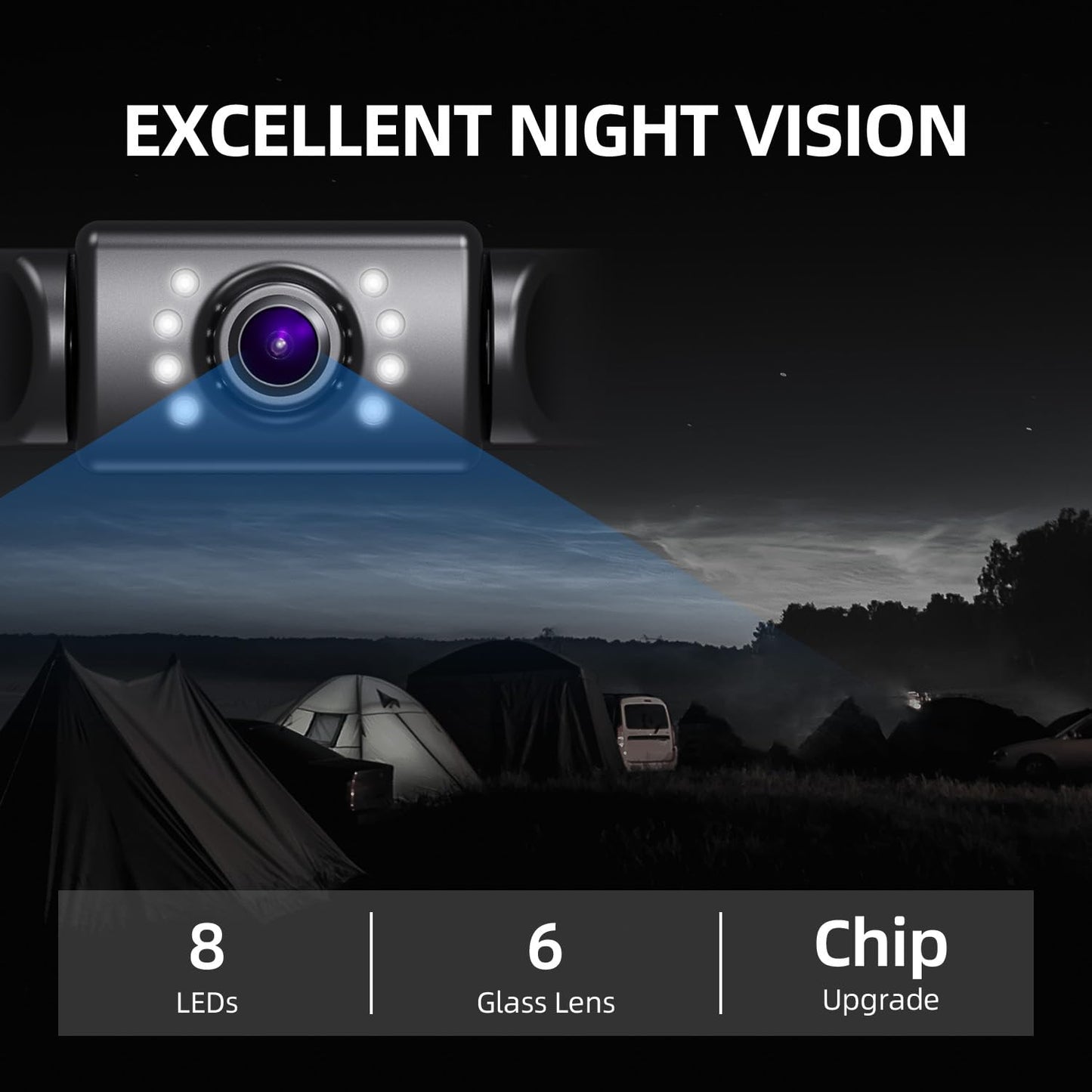 Cámara de visión trasera para matrícula con pantalla de 4.3 pulgadas para camioneta SUV