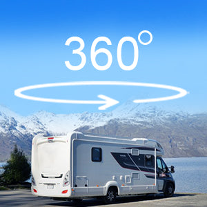 Sistema de cámara de visión trasera con monitor grande de 9'' y DVR para autocaravanas, camiones semirremolques, camiones de caja y remolques.