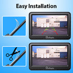 License plate backup camera with 4.3 inch display for pickup truck SUV rear view camera