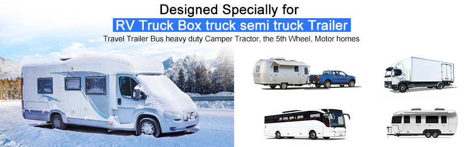 Sistema de cámara de visión trasera con monitor grande de 9'' y DVR para autocaravanas, camiones semirremolques, camiones de caja y remolques.