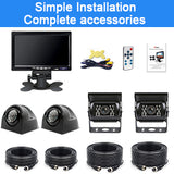 Reversing Wire System with 7-Inch 720P HD Display With Four Reversing Cameras