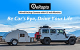 License plate backup camera with 4.3 inch display for pickup truck SUV rear view camera