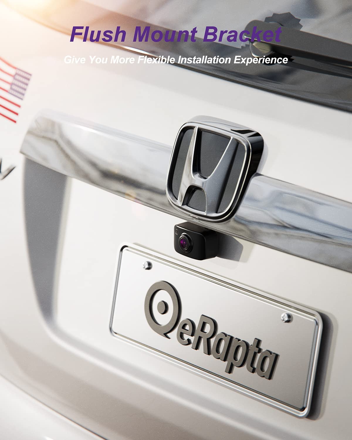 Cámara de visión trasera para matrícula HD 720P con función de marcha atrás