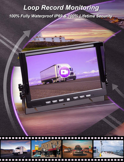 Sistema de cámara de respaldo eRapta con monitor más grande de 10"