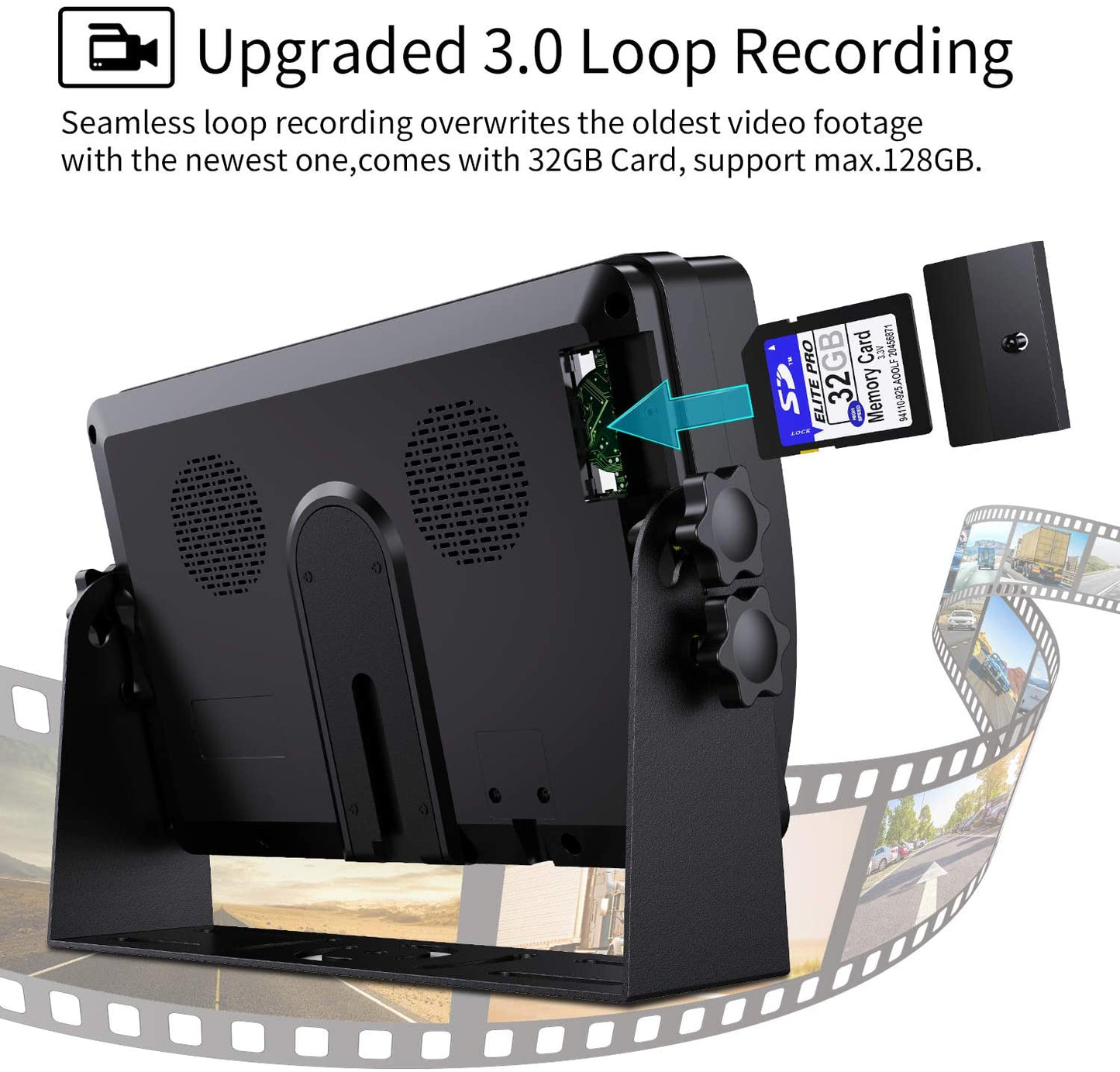 Cámara de visión trasera doble inalámbrica digital eRapta