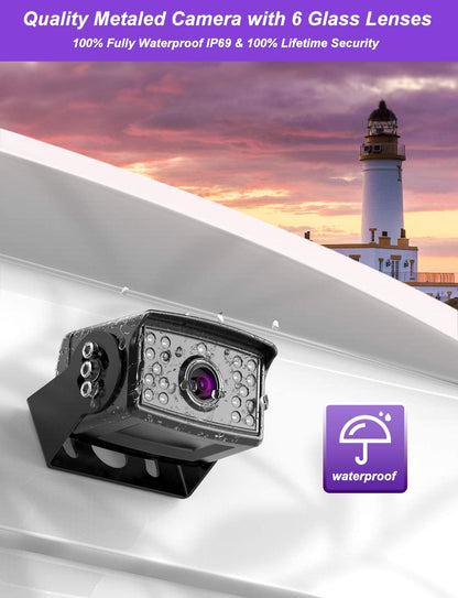 Sistema de cámara de respaldo eRapta con monitor más grande de 10"