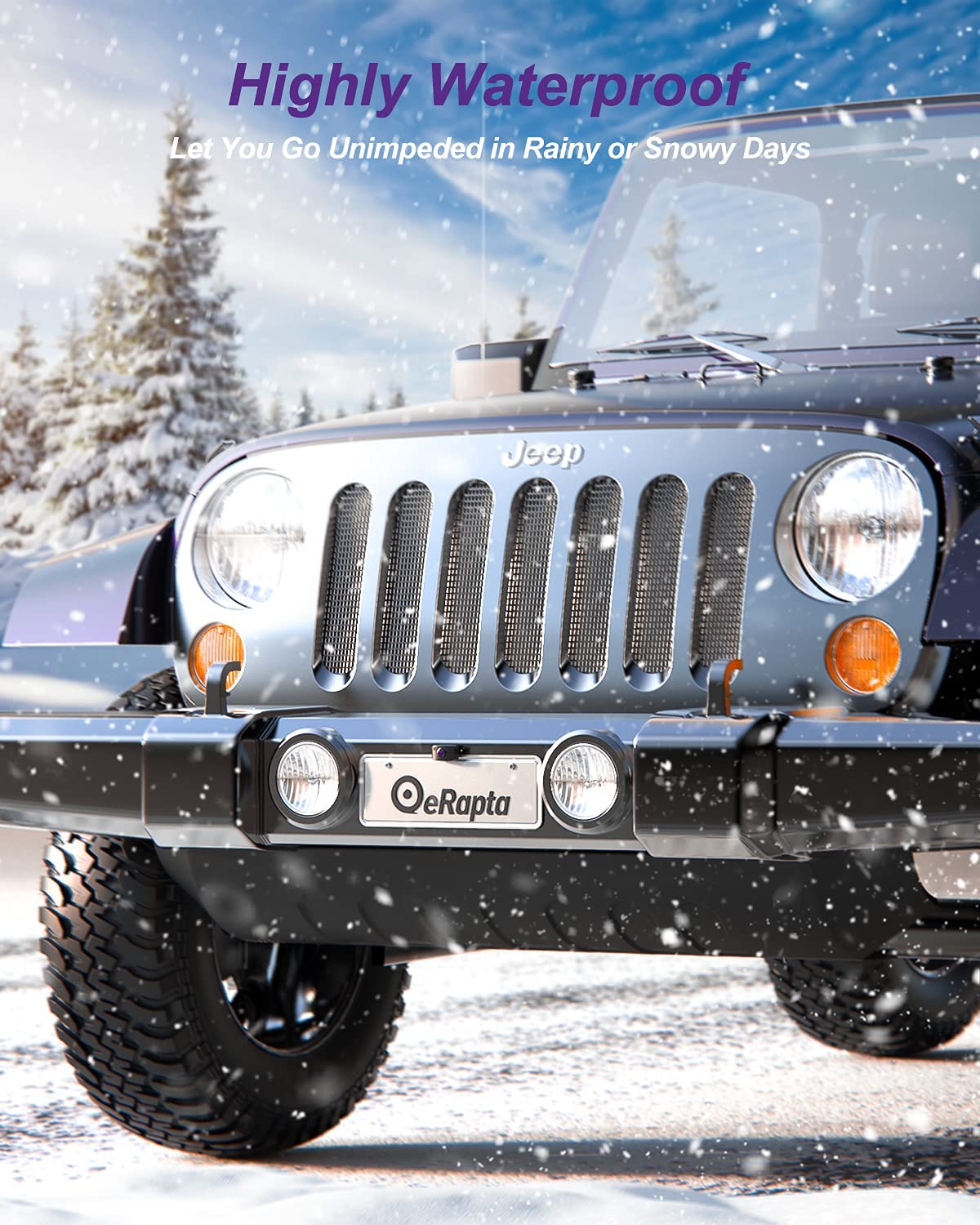 Cámara de visión trasera para matrícula HD 720P con función de marcha atrás