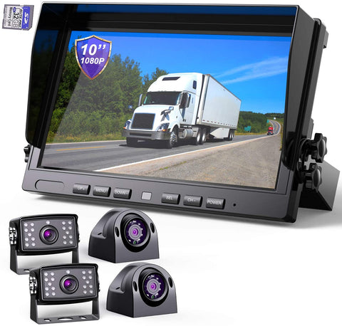 eRapta Backup Camera System with 10" Larger Monitor