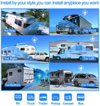 Backup Camera System with 9’’ Large Monitor and DVR for RV semi Box Truck Trailer Rear