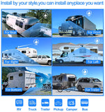 Backup Camera System with 9’’ Large Monitor and DVR for RV semi Box Truck Trailer Rear