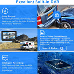Backup Camera System with 9’’ Large Monitor and DVR for RV semi Box Truck Trailer Rear