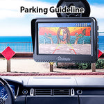 License plate backup camera with 4.3 inch display for pickup truck SUV rear view camera