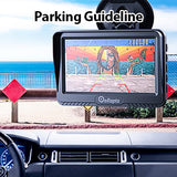 License plate backup camera with 4.3 inch display for pickup truck SUV rear view camera