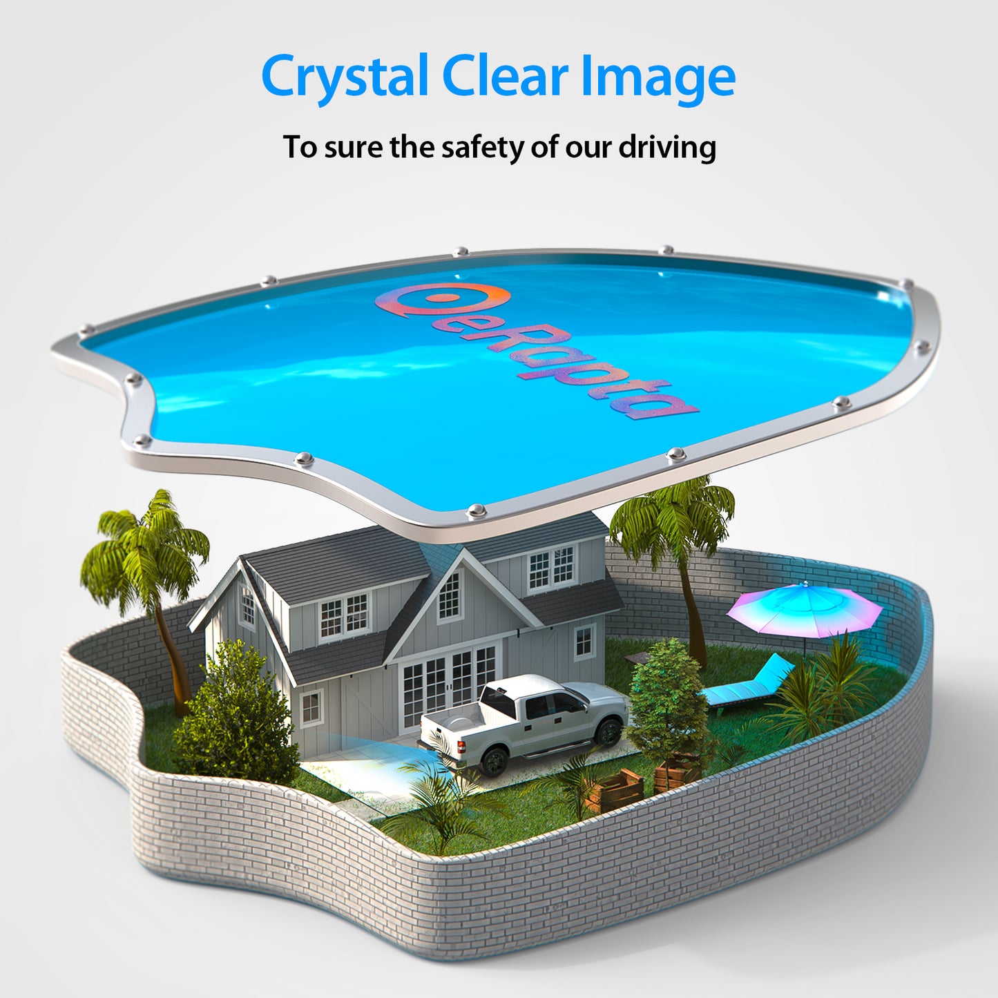 Car Backup Camera Auto Lighting with Night Vision and Waterproof