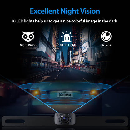 Car Backup Camera Auto Lighting with Night Vision and Waterproof